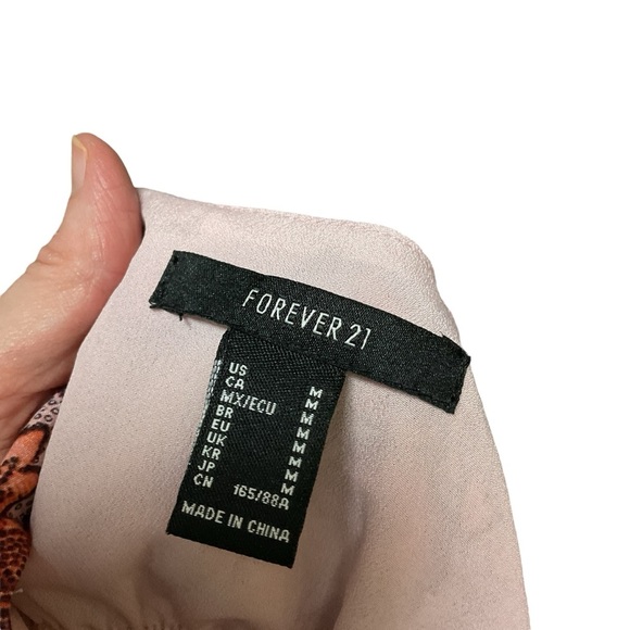 Forever 21 Women's M Medium Maxi Dress Boho Multi Print Empire Waist Romantic - Picture 6 of 8